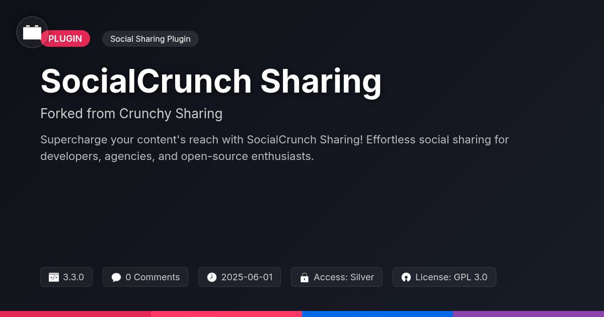SocialCrunch Sharing forked from Crunchy Sharing SocialCrunch Sharing forked from Crunchy Sharing