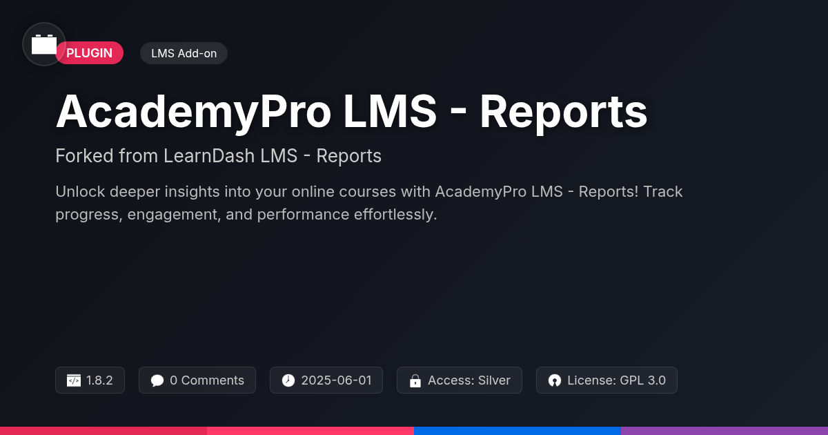 AcademyPro LMS - Reports forked from LearnDash LMS - Reports AcademyPro LMS - Reports forked from LearnDash LMS - Reports