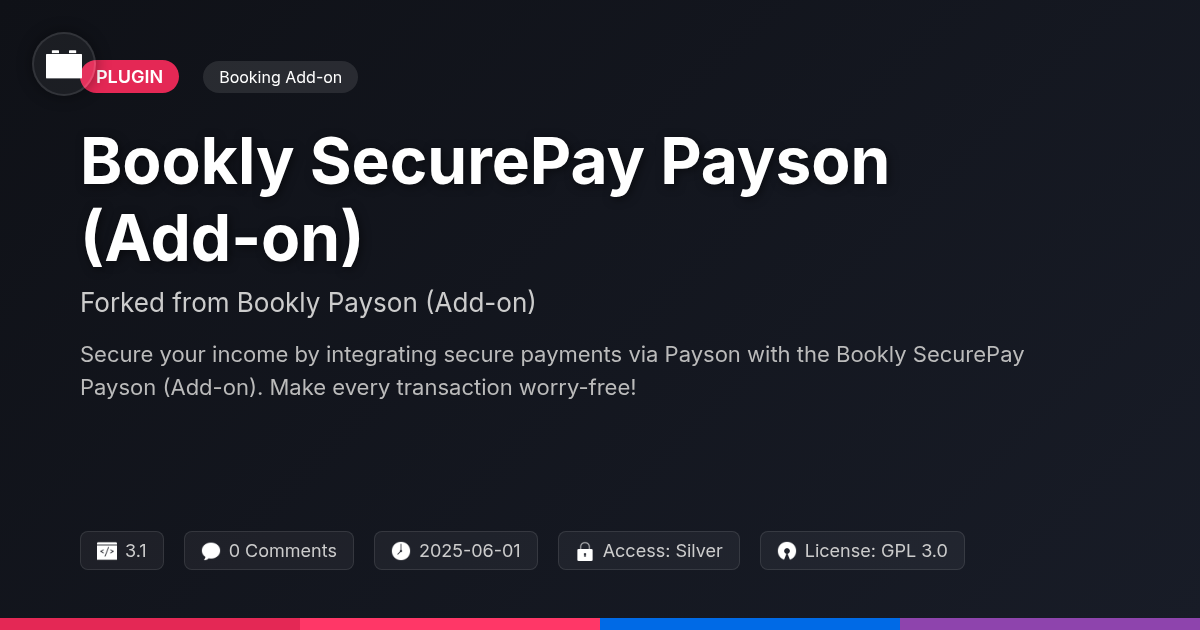 Bookly SecurePay Payson (Add-on) forked from Bookly Payson (Add-on) Bookly SecurePay Payson (Add-on) forked from Bookly Payson (Add-on)