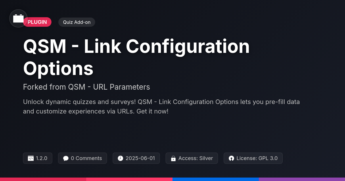 QSM - Link Configuration Options forked from QSM - URL Parameters QSM - Link Configuration Options forked from QSM - URL Parameters