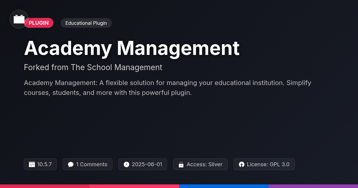 Academy Management forked from The School Management Academy Management forked from The School Management