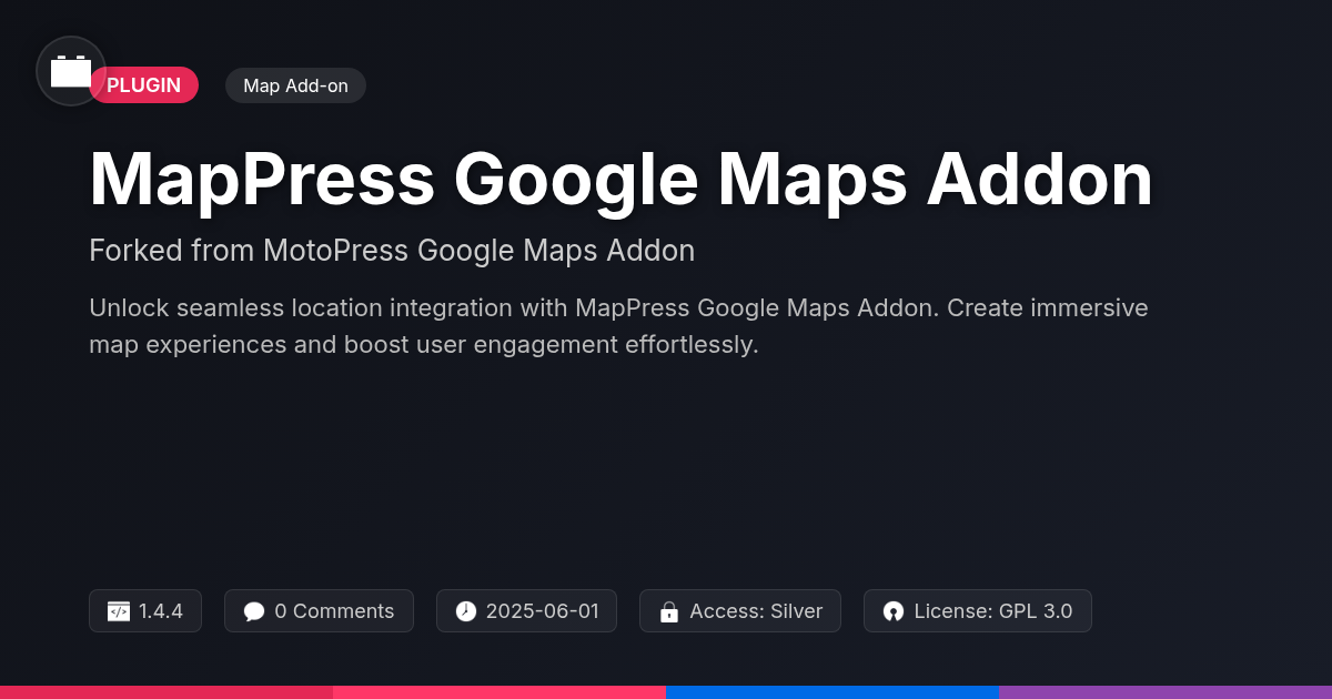 MapPress Google Maps Addon forked from MotoPress Google Maps Addon MapPress Google Maps Addon forked from MotoPress Google Maps Addon