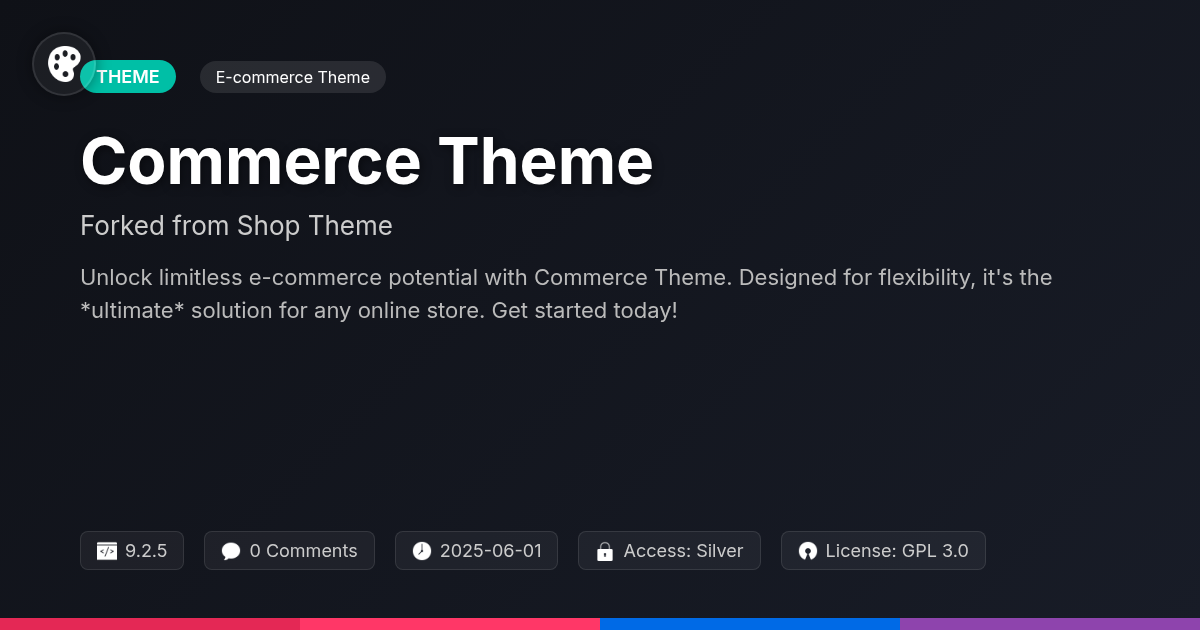 Commerce Theme forked from Shop Theme