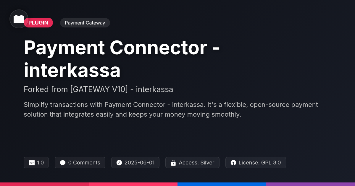 Payment Connector - interkassa forked from [GATEWAY V10] - interkassa