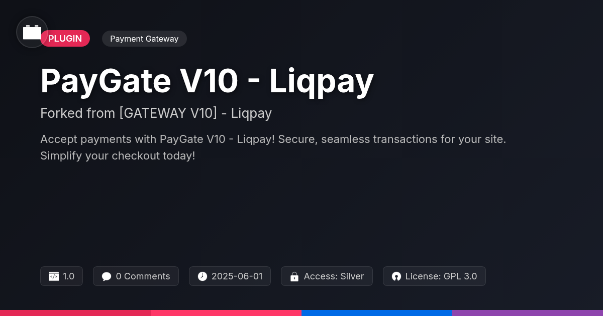 PayGate V10 - Liqpay forked from [GATEWAY V10] - Liqpay