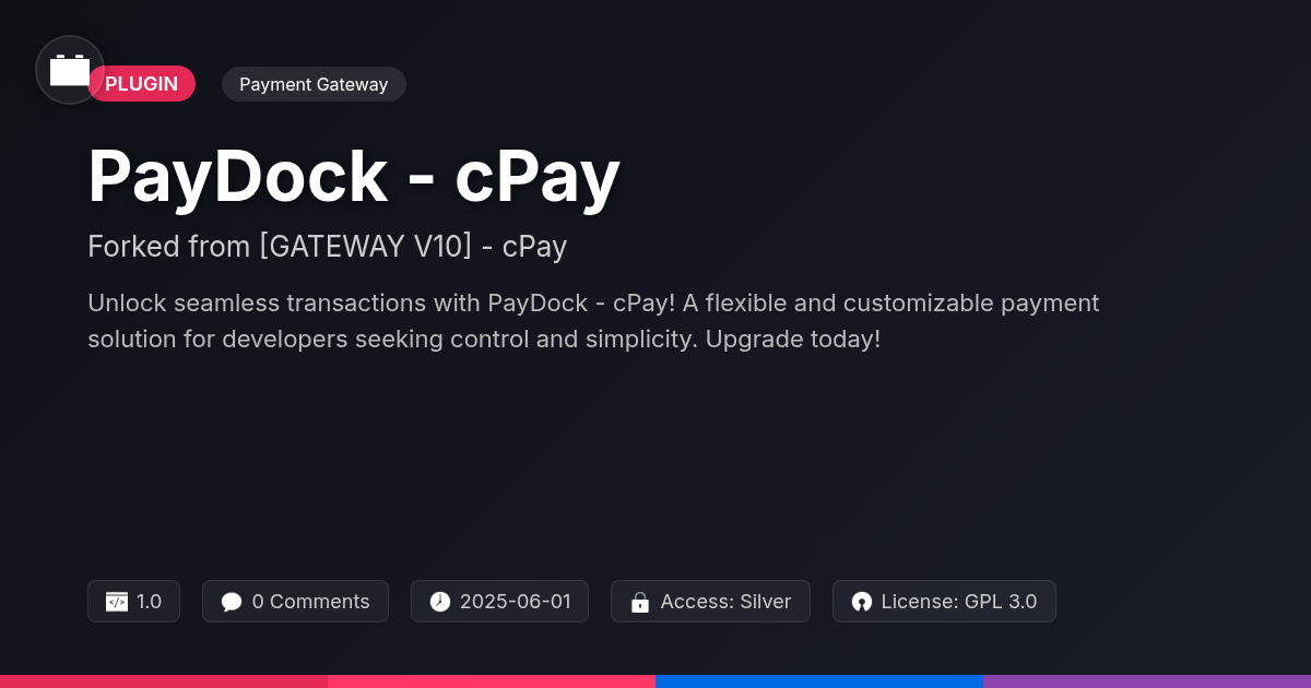 PayDock - cPay forked from [GATEWAY V10] - cPay