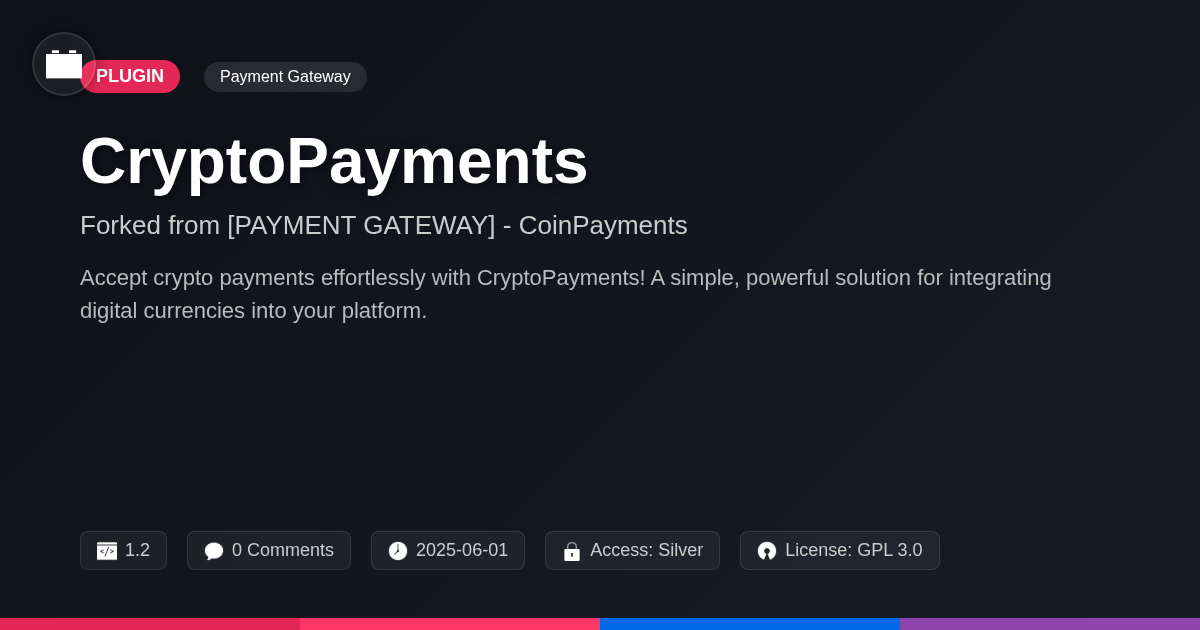 CryptoPayments forked from [PAYMENT GATEWAY] - CoinPayments