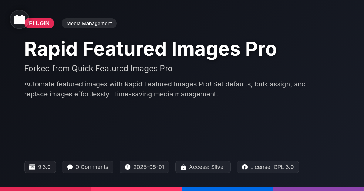 Rapid Featured Images Pro forked from Quick Featured Images Pro