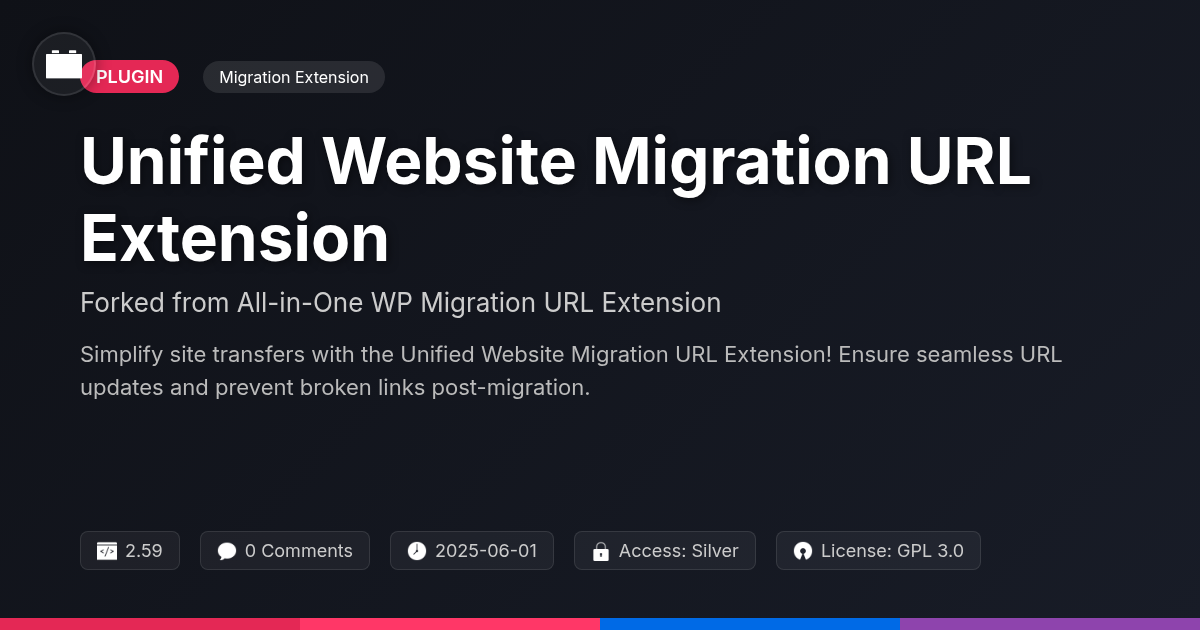 Unified Website Migration URL Extension forked from All-in-One WP Migration URL Extension Unified Website Migration URL Extension forked from All-in-One WP Migration URL Extension