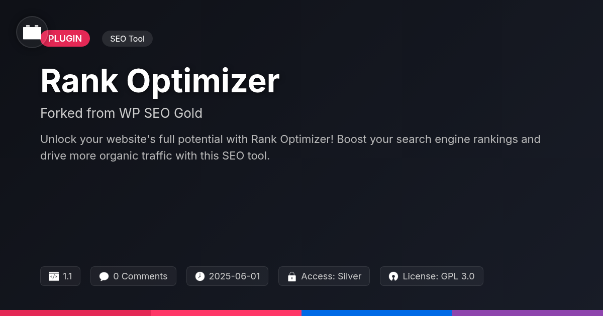 Rank Optimizer forked from WP SEO Gold Rank Optimizer forked from WP SEO Gold