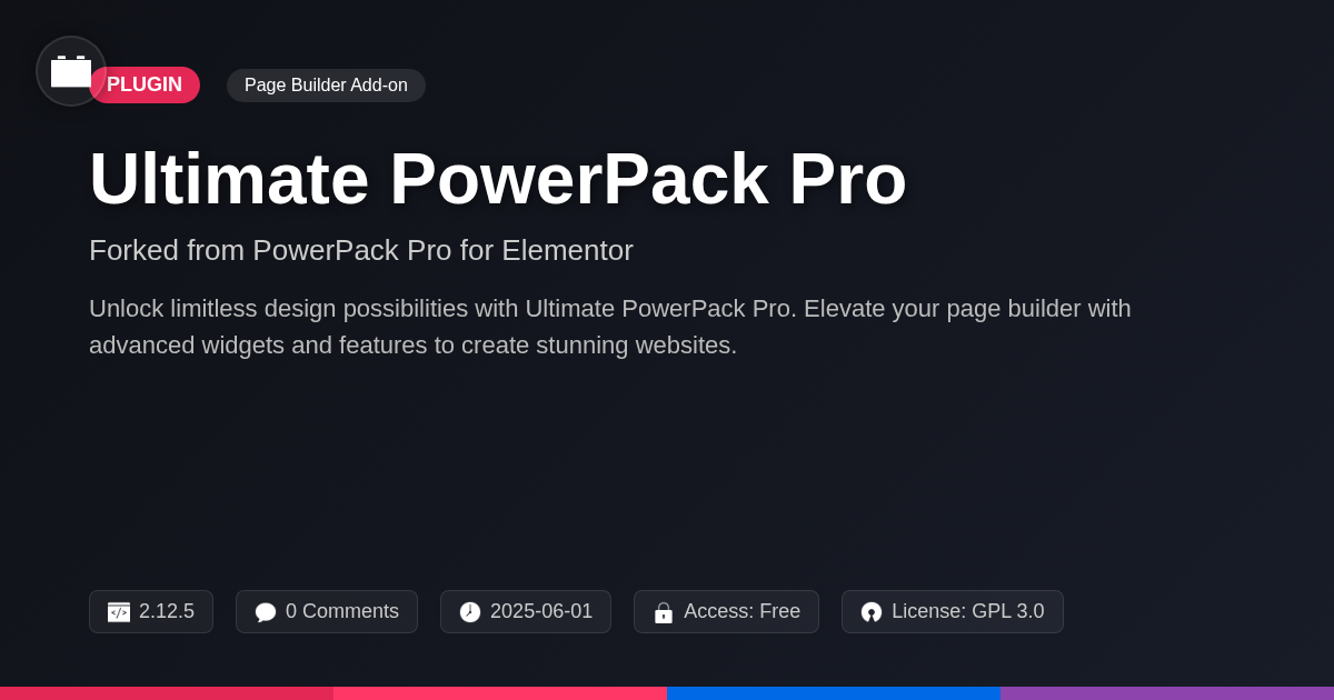 Ultimate PowerPack Pro forked from PowerPack Pro for Elementor Ultimate PowerPack Pro forked from PowerPack Pro for Elementor